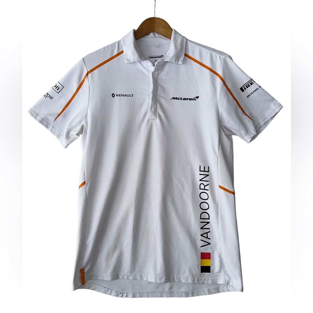 Mclaren Renault Formula 1 F1 Vandoorne Polo Shirt Jersey Size Medium Adults